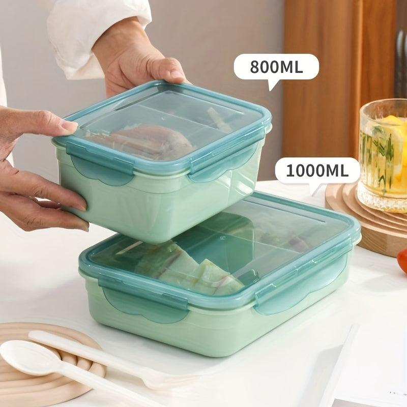 Leakproof Square Lunch Box with Divided Bento Box