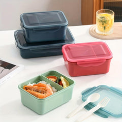 Leakproof Square Lunch Box with Divided Bento Box