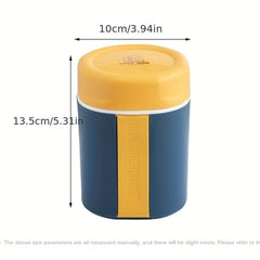 304 Stainless Steel Soup Cup Portable with Cutlery Compartment