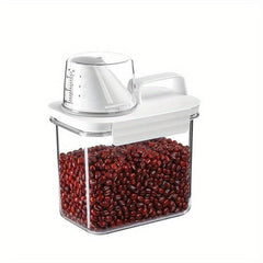 Moisture Proof Food Storage Containers with Lids & Measuring Cups