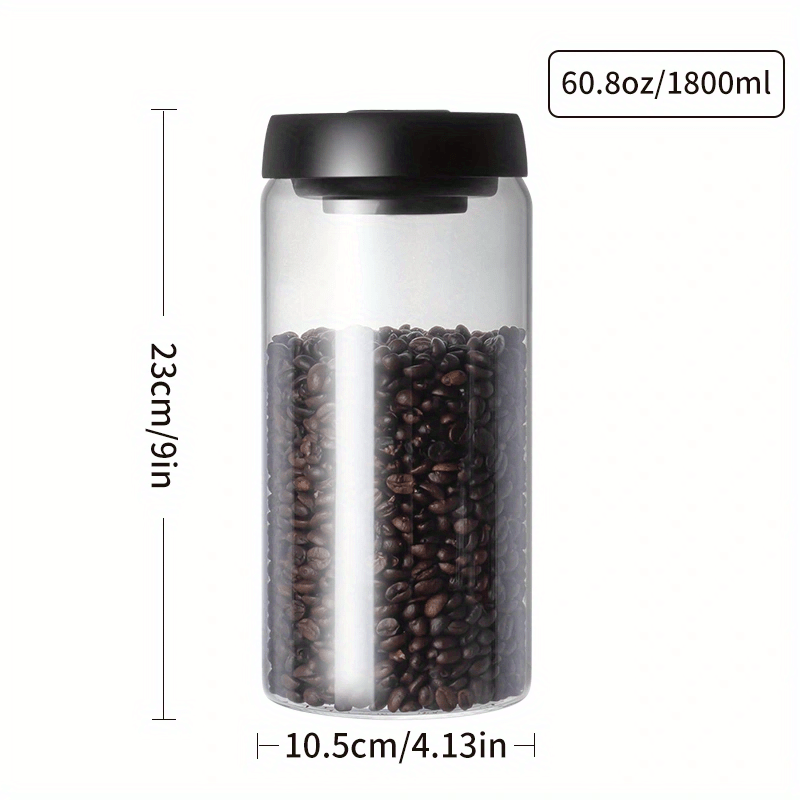 High Vacuum Glass Canister for Extended Storage Time