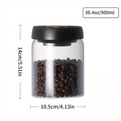 High Vacuum Glass Canister for Extended Storage Time