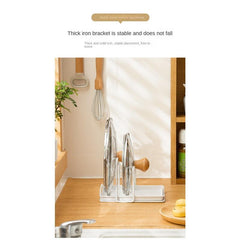 Pot Lid Holder Cutting Board Rack Chopping Block Storage