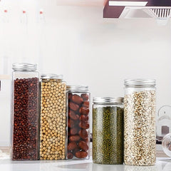 1Pc Food Storage Containers With Lids Candy Jars With Lids Transparent Food Jars