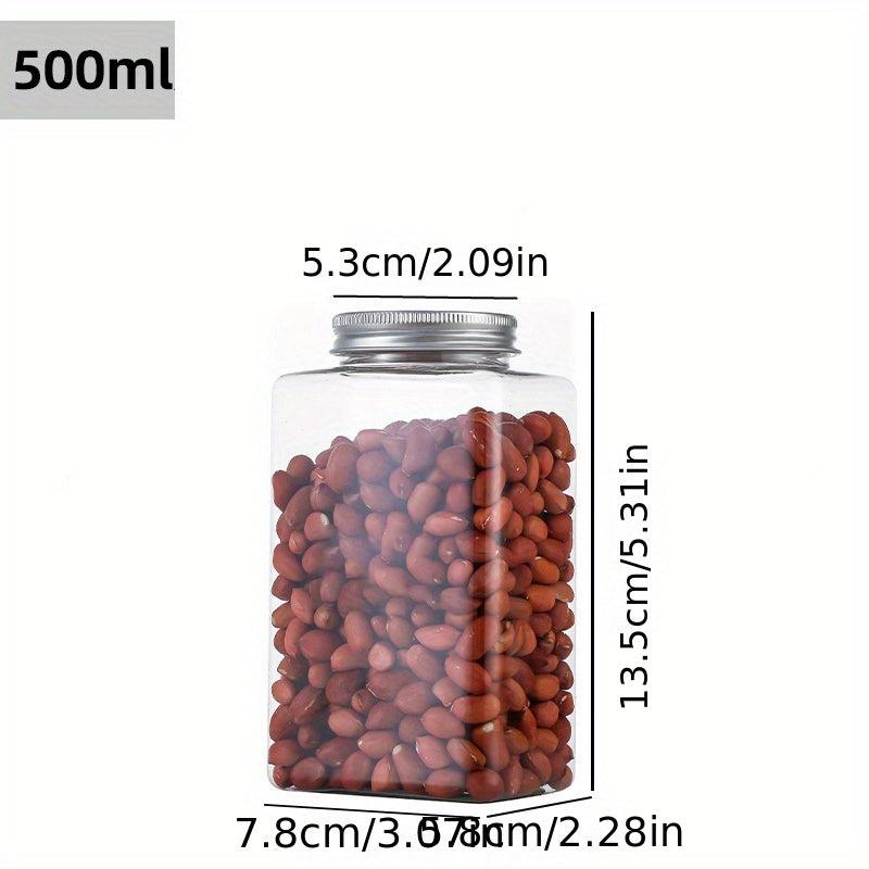 1Pc Food Storage Containers With Lids Candy Jars With Lids Transparent Food Jars