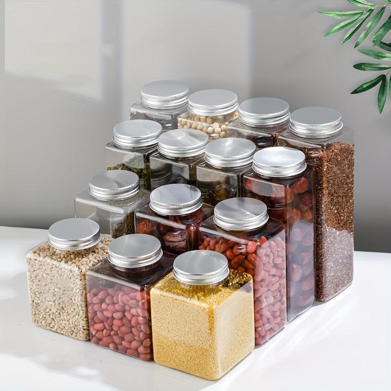1Pc Food Storage Containers With Lids Candy Jars With Lids Transparent Food Jars