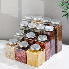 1Pc Food Storage Containers With Lids Candy Jars With Lids Transparent Food Jars
