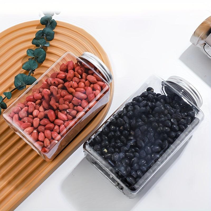 1Pc Food Storage Containers With Lids Candy Jars With Lids Transparent Food Jars