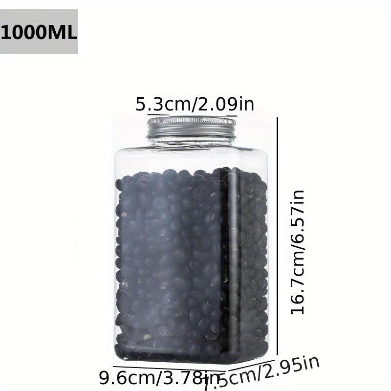 1Pc Food Storage Containers With Lids Candy Jars With Lids Transparent Food Jars
