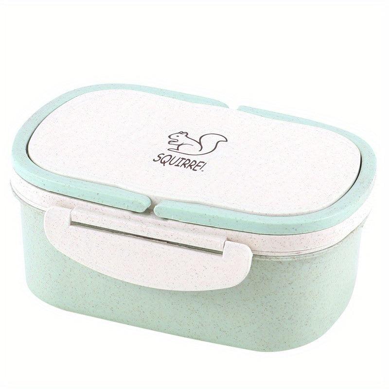 Portable Lunch Box with Compartment and Lid for Work Microwave Bento Box