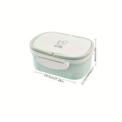 Portable Lunch Box with Compartment and Lid for Work Microwave Bento Box