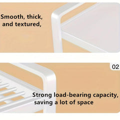 Heavy Metal Microwave Oven Storage Rack for Kitchen Organization