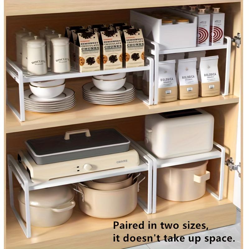 Heavy Metal Microwave Oven Storage Rack for Kitchen Organization