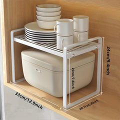 Heavy Metal Microwave Oven Storage Rack for Kitchen Organization