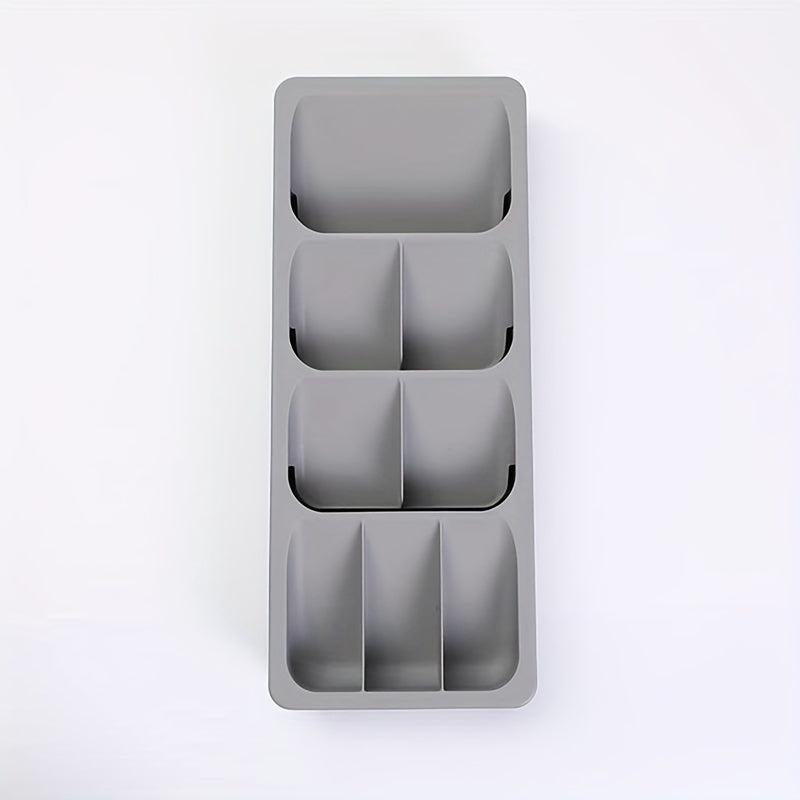 Retractable Cutlery Storage Box Drawer Organizer for Kitchen Drawers