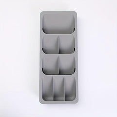 Retractable Cutlery Storage Box Drawer Organizer for Kitchen Drawers