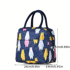 Insulated Leakproof Lunch Bag with Aluminum Foil Liner