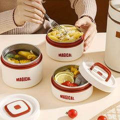 304 Stainless Steel Lunch Box with Insulation Bag Portable Leakproof Insulated