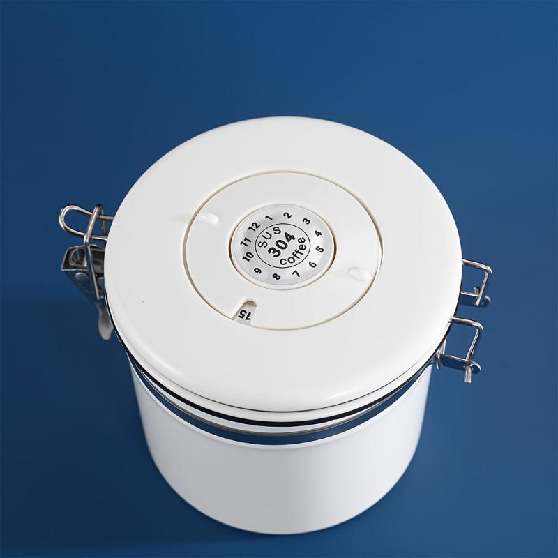 Stainless Steel Airtight Coffee Container Canister Set with Spoon