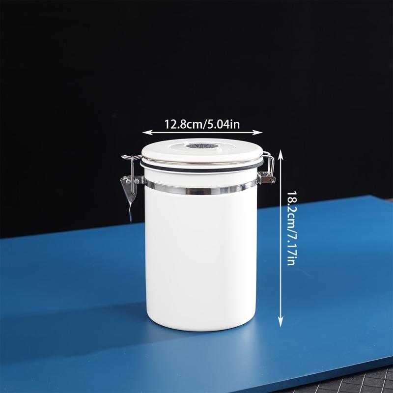 Stainless Steel Airtight Coffee Container Canister Set with Spoon
