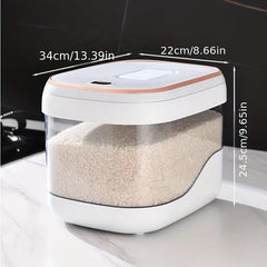 Rice Bucket Food Jar Moisture-Proof Sealed Box for Cereal Tea Nuts Coffee Beans
