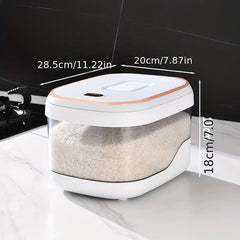 Rice Bucket Food Jar Moisture-Proof Sealed Box for Cereal Tea Nuts Coffee Beans