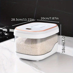 Rice Bucket Food Jar Moisture-Proof Sealed Box for Cereal Tea Nuts Coffee Beans