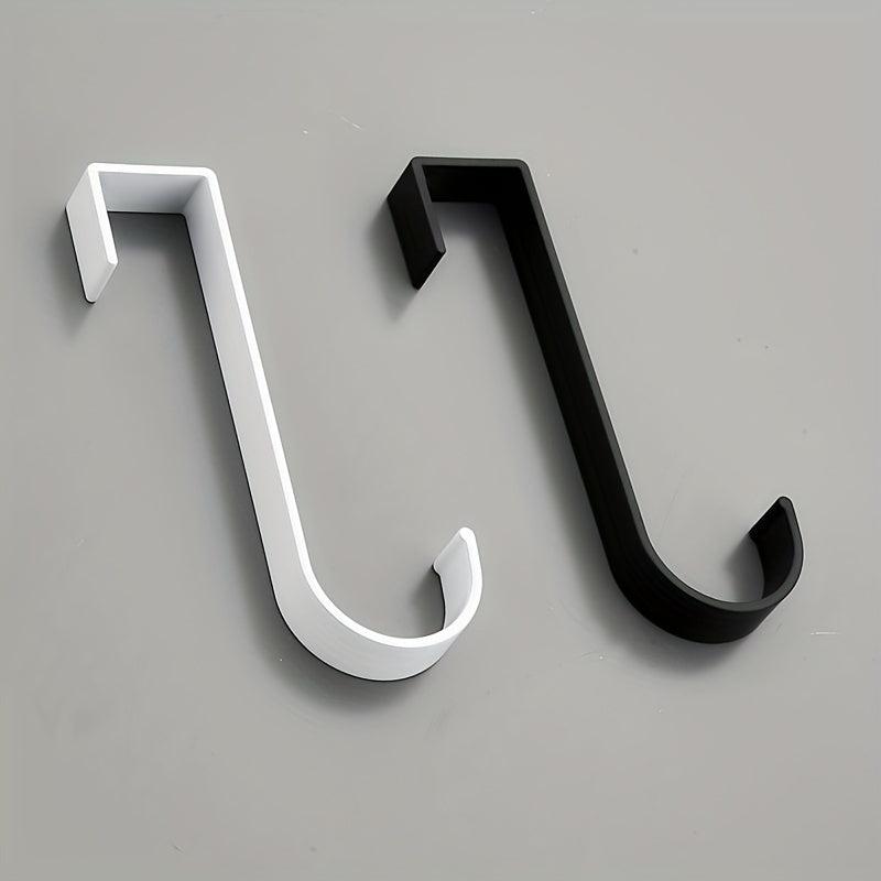 Hanging Rod Hook Pot Racks Hooks Bathroom Towel Rack Kitchen Cabinet Door Hook