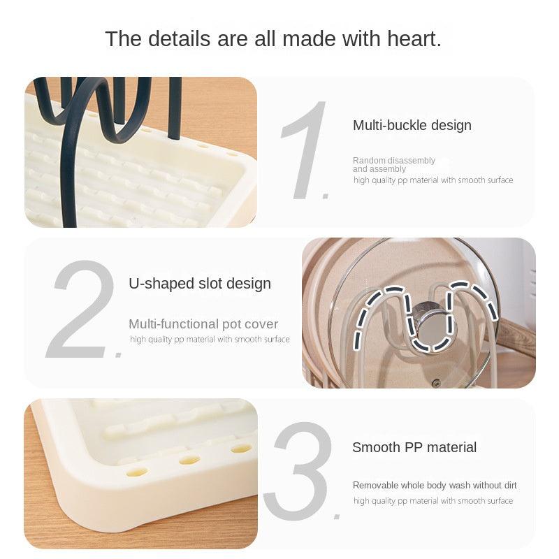 1pc Multifunctional Dish Rack for Kitchen Storage