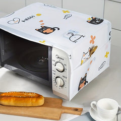 Fabric Microwave Oven Dustproof Cover Kitchen Anti Smokeproof Cover