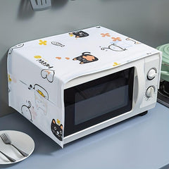 Fabric Microwave Oven Dustproof Cover Kitchen Anti Smokeproof Cover