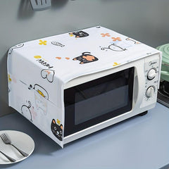 Fabric Microwave Oven Dustproof Cover Kitchen Anti Smokeproof Cover