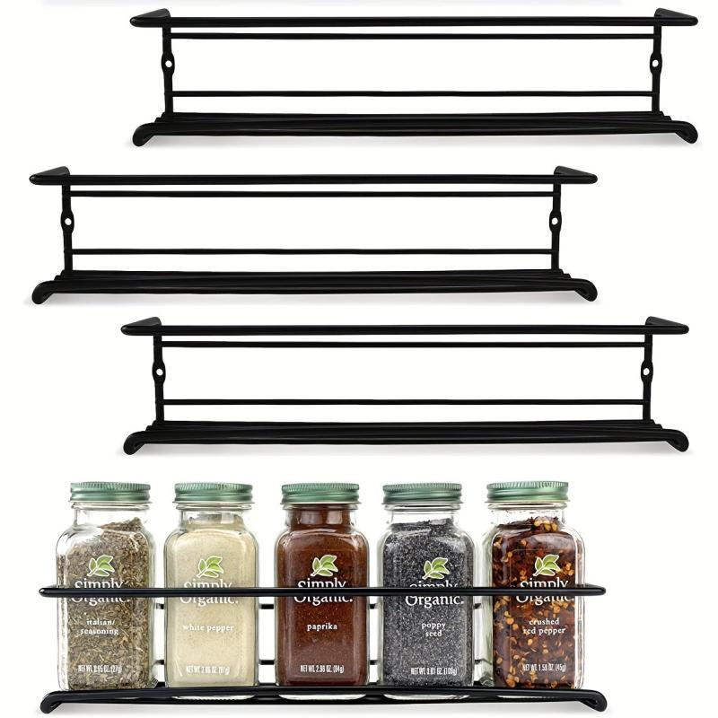 Kitchen Storage Rack Metal Holder For Spice Storage And Draining Ra
