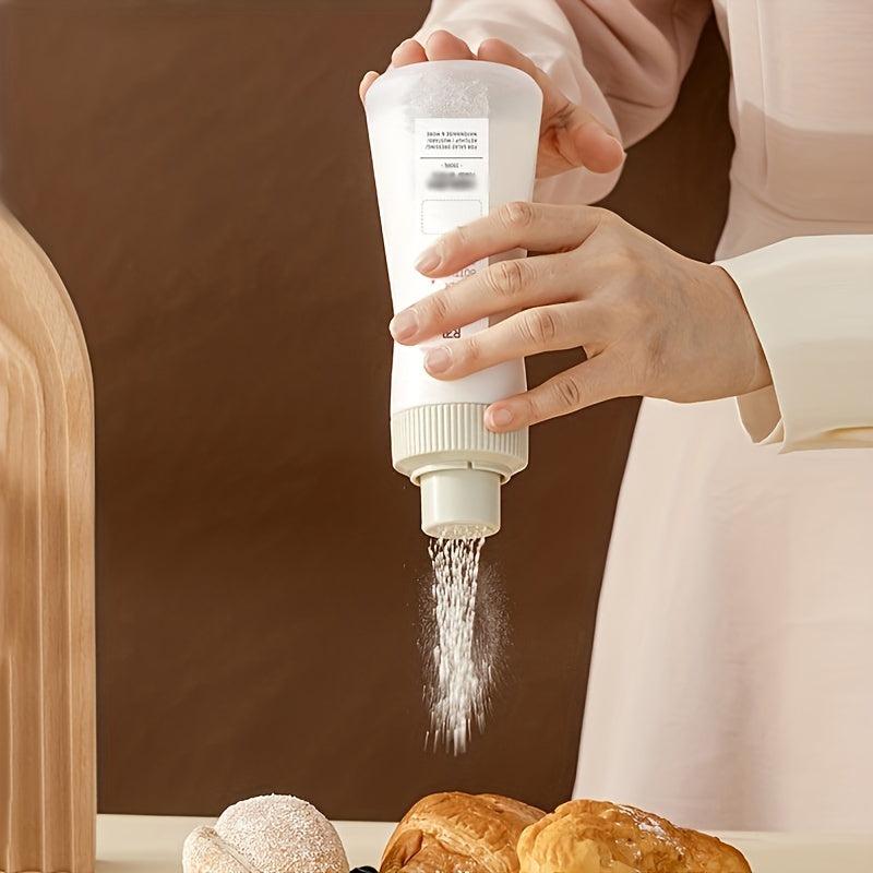 1pc Squeeze Plastic Shaker Bottle Kitchen Seasoning Shaker Sugar Powder