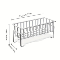 Sink Sponge Rack Hand Sanitizer Storage Basket Drain Rack Kitchen Utensil