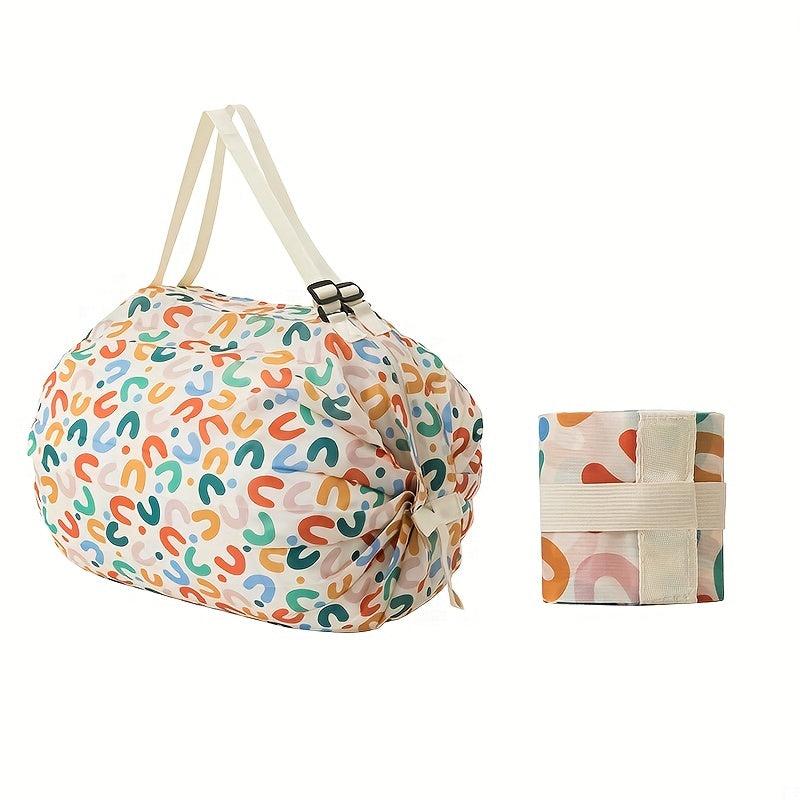 Reusable Shopping Bag Waterproof Grocery Tote Foldable Oxford Fabric