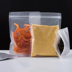 20pcs Translucent Self Sealing Bags for Dried Fruit and Snacks
