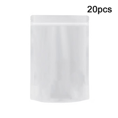 20pcs Translucent Self Sealing Bags for Dried Fruit and Snacks