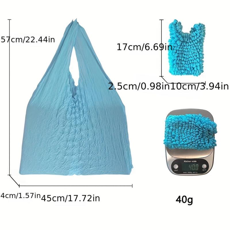Magic Stretch Bag Pleated Bag Large Capacity Portable Foldable Handheld Reusable