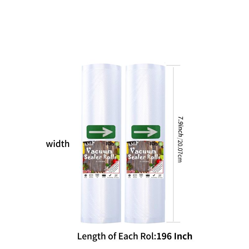 1pc Vacuum Sealer Rolls Commercial Plastic Food Vac Storage & Seal Bag Roll