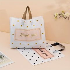 50 Thank You Bags Shopping Bags Plastic Boutique Bags