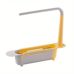 Retractable Drain Rack Punching Sink Storage Kitchen Organizer