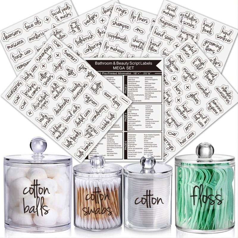Bathroom Labels 149 Pcs Organization Stickers