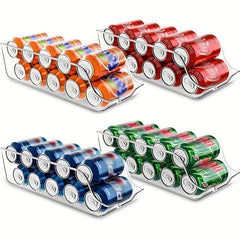 3pcs PET Multifunctional Soda Dispenser Beverage Rack for Refrigerators Freezer