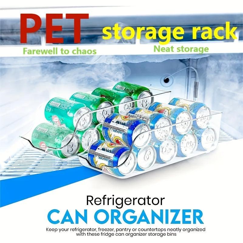 3pcs PET Multifunctional Soda Dispenser Beverage Rack for Refrigerators Freezer