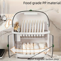 Younai Kitchen Countertop Storage Rack for Dishes Plates Bowls Chopsticks