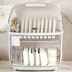 Younai Kitchen Countertop Storage Rack for Dishes Plates Bowls Chopsticks