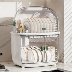 Younai Kitchen Countertop Storage Rack for Dishes Plates Bowls Chopsticks