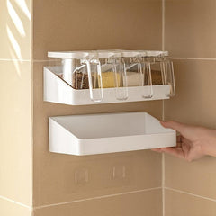 Wall Mounted Spice Rack for Seasoning Bottles Condiments Cans