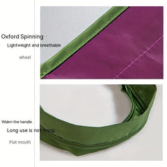Purple Foldable Shopping Bag Waterproof Storage Bag Portable Supermarket